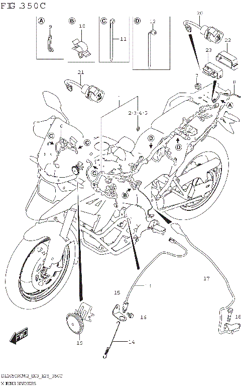 WIRING HARNESS (DL1050RC)