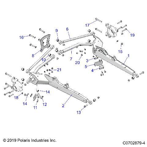 SUSPENSION, REAR CONTROL ARMS - Z21R4D92AM/BM/AC/BC (C0702879-4)