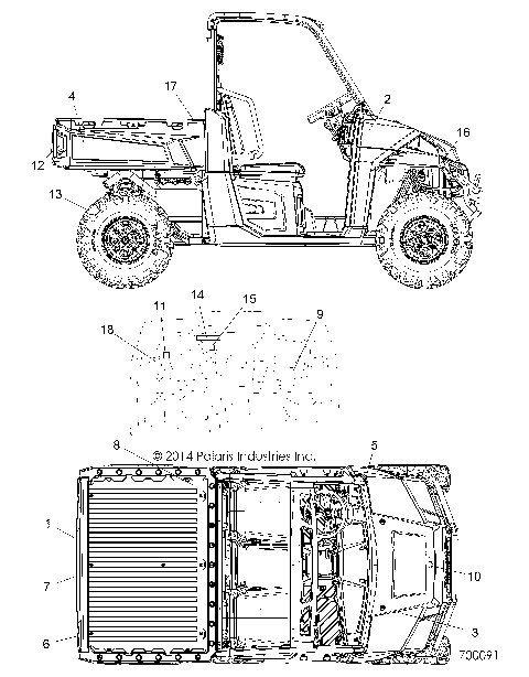 BODY, DECALS - R15RTE87FA (700091)