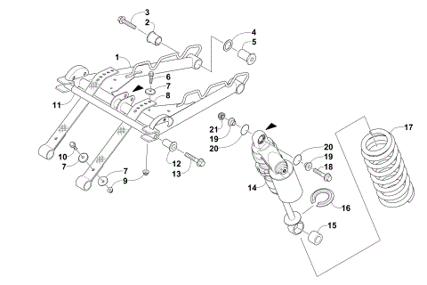 REAR SUSPENSION FRONT ARM ASSEMBLY
