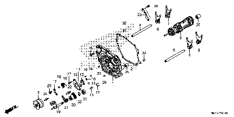 SHIFT DRUM@SHIFT FORK