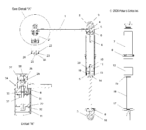 SUSPENSION, SHOCK ASM. IFS, INTERNALS (7043206) - S12PP7FSL (49SNOWSHOCKIFS7043206)