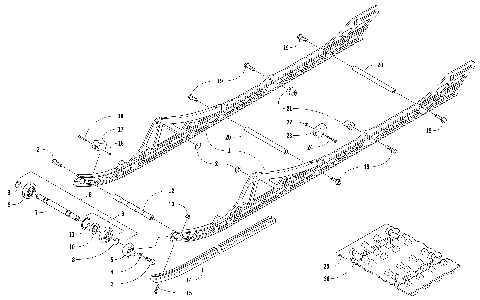 SLIDE RAIL AND TRACK ASSEMBLY [105941]
