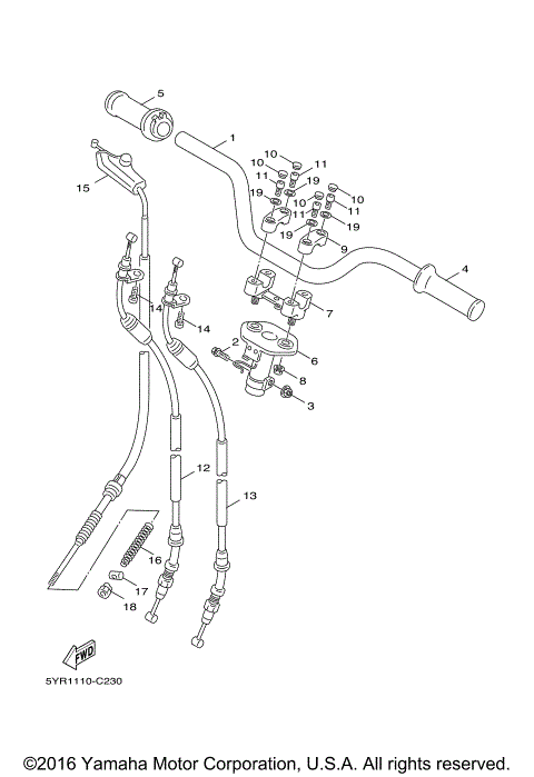 STEERING HANDLE CABLE