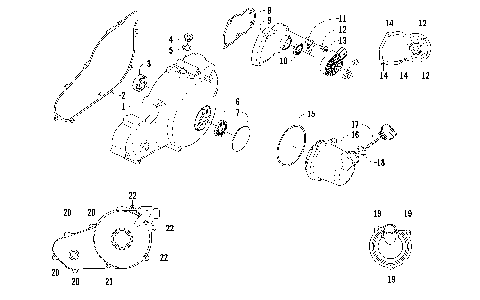 MAGNETO SIDE ENGINE COVERS [92316]