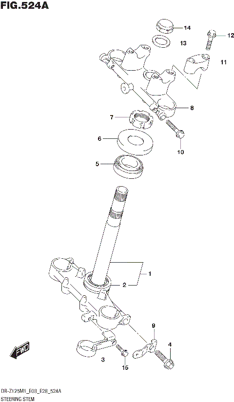 STEERING STEM (DR-Z125)