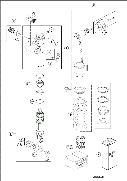 SHOCK ABSORBER DISASSEMBLED