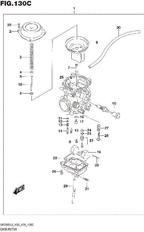 CARBURETOR (DR200SL5 E33)