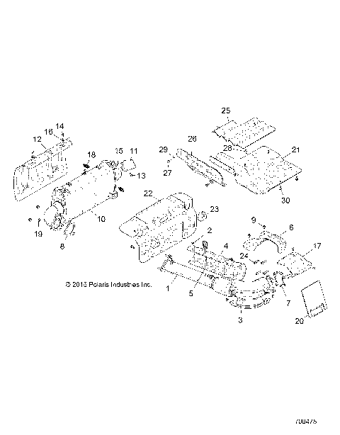 ENGINE, EXHAUST SYSTEM - Z16VDE92NH/NW (700475)