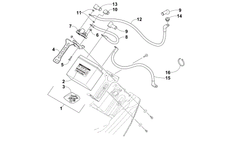 BATTERY AND TRAY ASSEMBLY