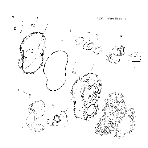 BODY, CLUTCH COVER - A14YN8EAJ/EAT (49MVCLUTCHCVR12SP850)