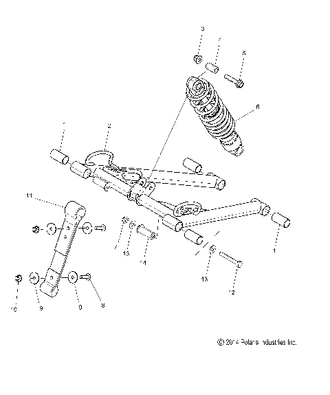 SUSPENSION, TORQUE ARM, FRONT - S21DDH8RS ALL OPTIONS (49SNOWFTA15PROS)