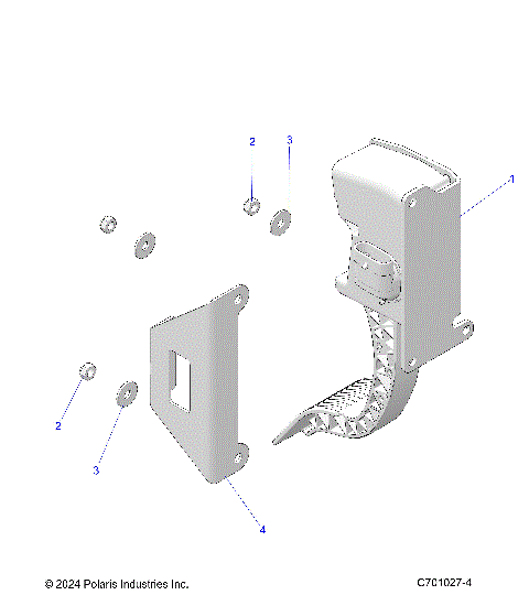 ENGINE, THROTTLE PEDAL - Z25ASE99P5 (C701027-4)
