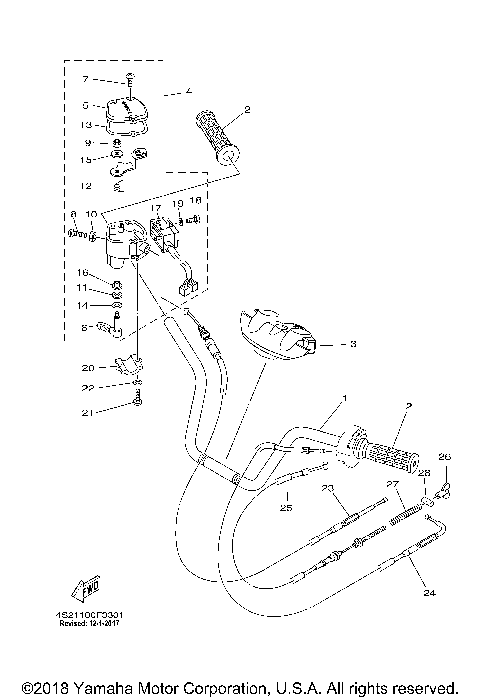 STEERING HANDLE CABLE