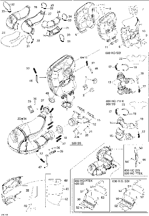 01- Exhaust System 500 SS