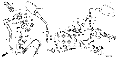 HANDLE LEVER@SWITCH@CABLE