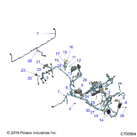 ELECTRICAL, WIRE HARNESS COMPONENTS - R19RRU99A/B (C700564)
