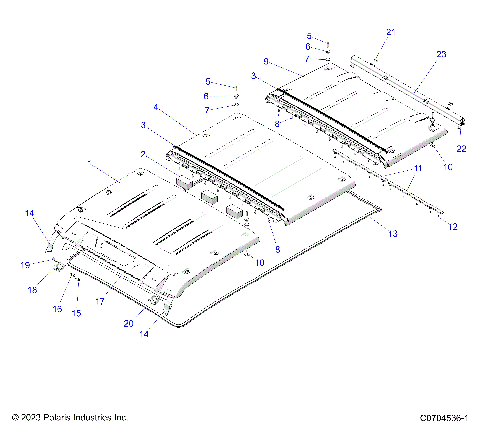 BODY, ROOF - G24GZW99A/99B (C0704536-1)