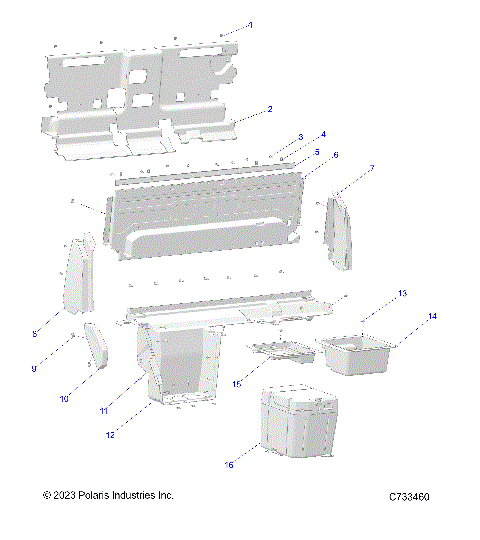 BODY, REAR CLOSEOFF, AND FENDERS - R24RRSD4CA/CK (C733459)