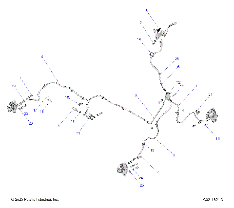 BRAKES, BRAKE LINES - A26SED57C1 (C0211821-3)