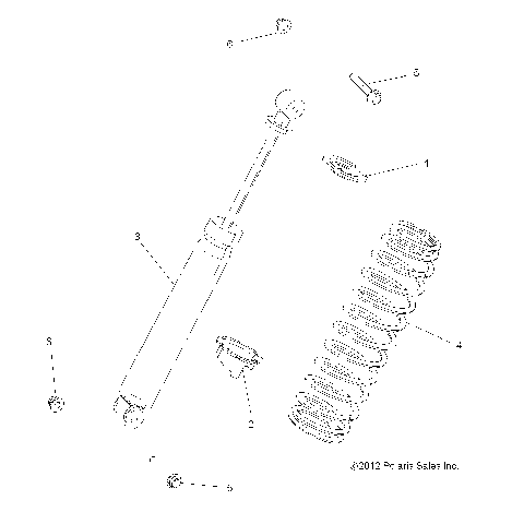 SUSPENSION, REAR SHOCK - R16RTA57A1/A4/A9/B1/B4/B9/EAP/EBP (49RGRSHOCKRR13900XP)