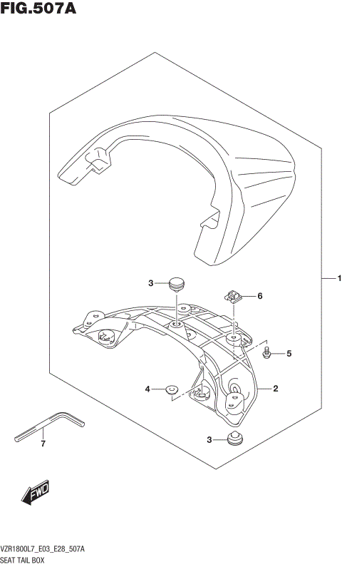SEAT TAIL BOX (VZR1800L7 E28)