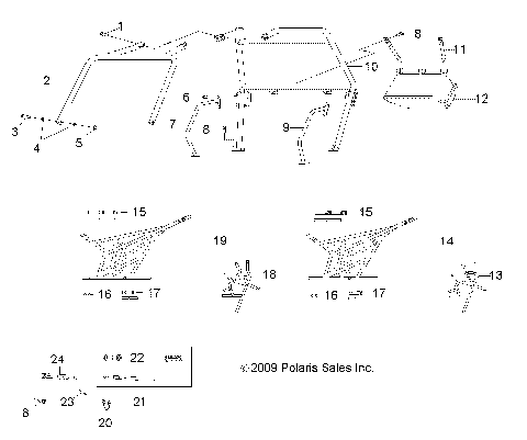 CHASSIS, CAB FRAME and SIDE NETS - Z16YAV17AB/AF/CAB/CAF (49RGRCAB170)