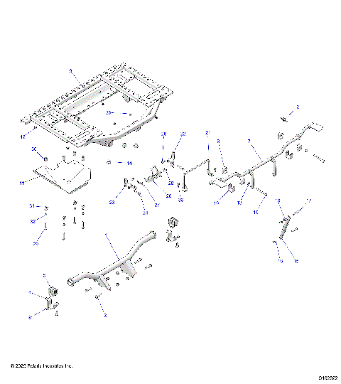 BODY, BOX, REAR FRAME AND PIVOT - A26SWE57AL (C102622)