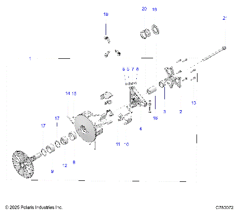 DRIVE TRAIN, PRIMARY CLUTCH - Z26NMX99A4/A6 (C760072)