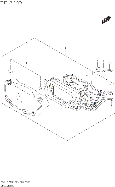 SPEEDOMETER (GSX-S750A,GSX-S750ZA:E03,E33)