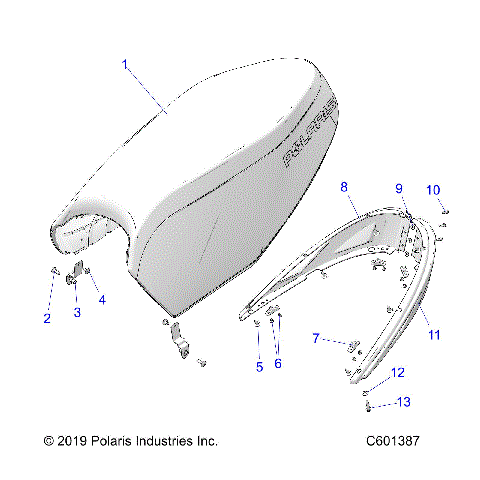 BODY, SEAT ASM. - S24MDX6DSA/6DEA (C601387)