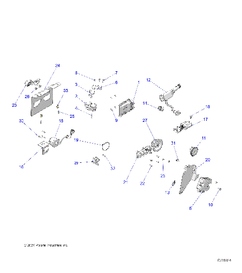 ELECTRICAL, WIRE HARNESS, COMPONENTS, AND LICENSE PLATE - R25TAE99FM/TAS99CM/EM/GM (C733334)