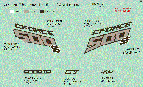 DECAL (FOR 2019 USA TRUE TIMBER CAMO VEHICLE)