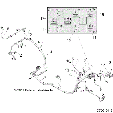 ELECTRICAL, WIRE HARNESS - Z19VGE99AK/AW/BK/BW (C700104-5)