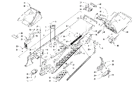 TUNNEL, REAR BUMPER, AND SNOWFLAP ASSEMBLY [105107]