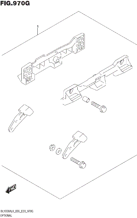 OPTIONAL (SIDE CASE BRACKET SET)