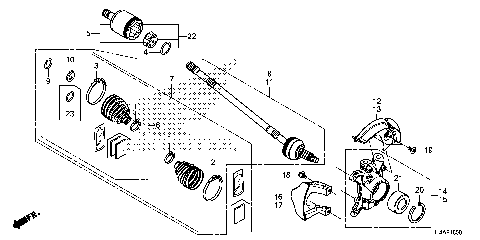 FRONT KNUCKLE@DRIVESHAFT
