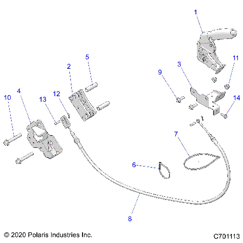 BRAKES, PARKING BRAKE - Z20CHA57P2 (C701113)