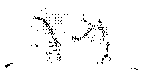 PEDAL@KICK STARTER ARM