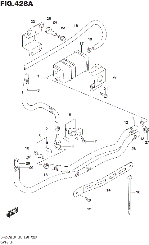 CANISTER (DR650SEL9 E33)