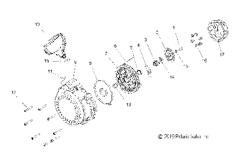 ENGINE, RECOIL STARTER - S11CW8GSA/GSB/GST/GEA (49SNOWRECOIL11PRMK)