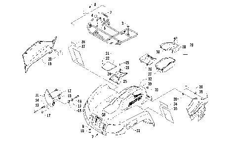 FRONT RACK, BODY PANEL, AND HEADLIGHT ASSEMBLIES [92030]