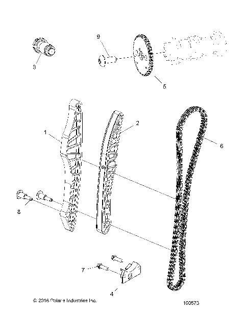 ENGINE, CAM CHAIN and SPROCKET - A19DBA50A5 [100573]