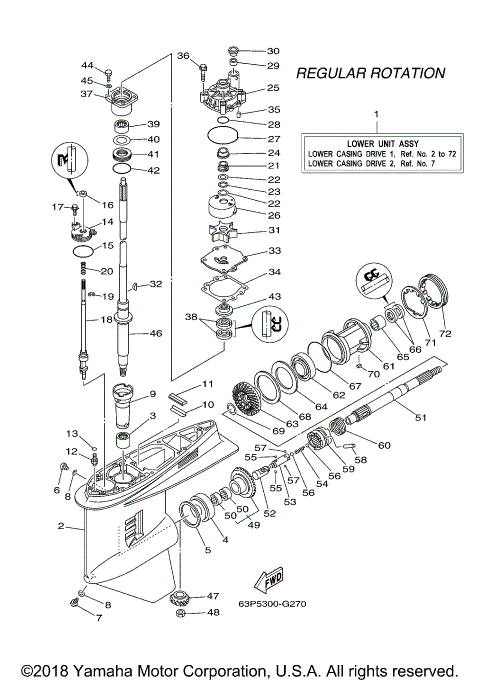 LOWER CASING DRIVE 1