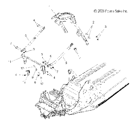 CHASSIS, FRONT - S12PT6HSL/HEL (49SNOW CHASSISFRT210600TRG)