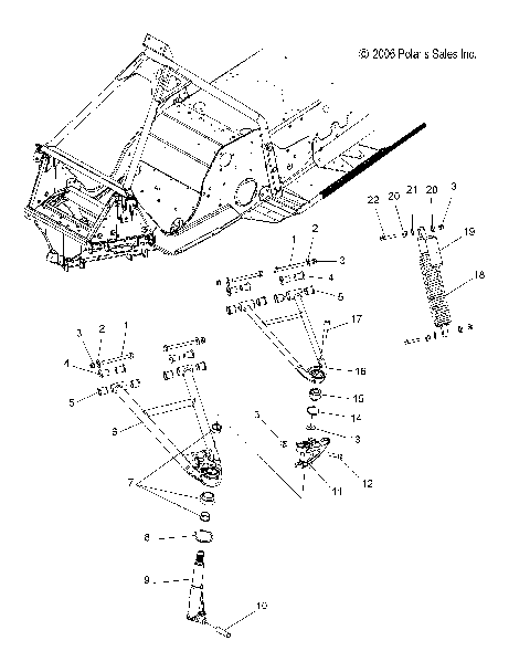 SUSPENSION, FRONT - S07MX4CS/CE (49SNOWSUSPFRT07440IQ)