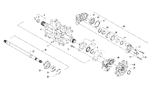DRIVE TRAIN SHAFTS AND BRAKE ASSEMBLIES [103897]