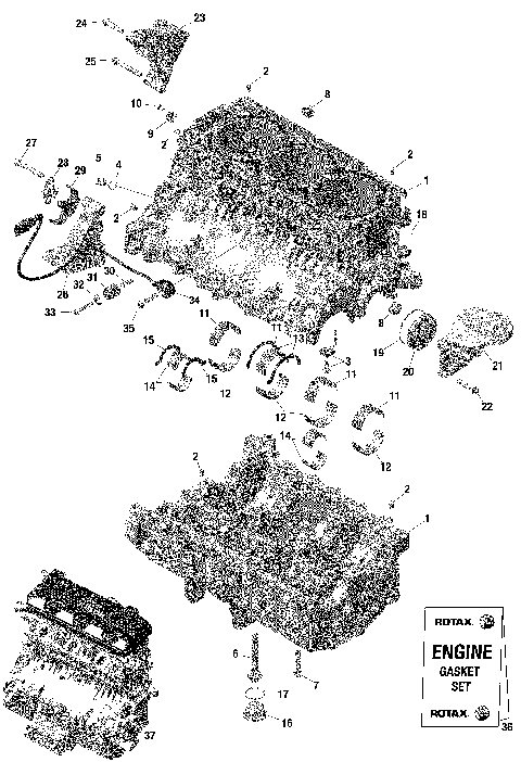 01- ROTAX - Crankcase