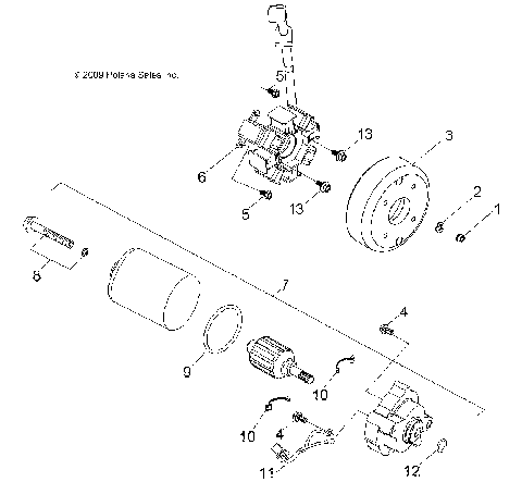 ENGINE, GENERATOR and STARTING MOTOR - A17YAK05A4/A6 (49ATVGENERATOR10OUT50)