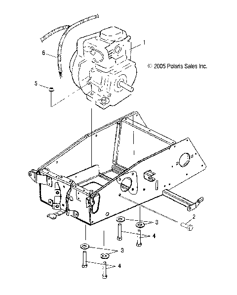 ENGINE, MOUNTING - S07WB1AS/AE (49SNOWENGINEMOUNT07120)
